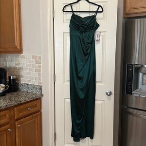 New With Tags Long Dress  by Rosie Elegant Green Dress. Never worn.